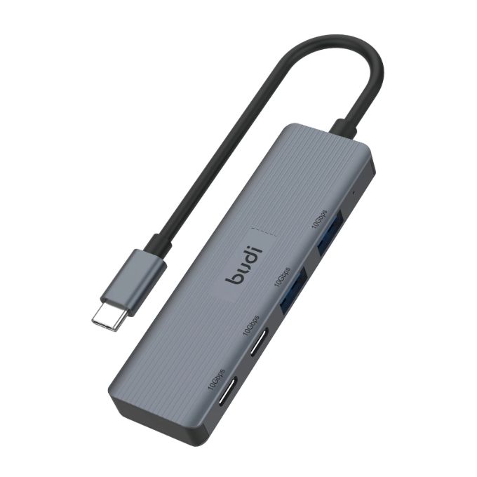 4-Port 10Gbps USB-C Hub (2× USB-C + 2× USB-A, USB 3.2 Gen 2)