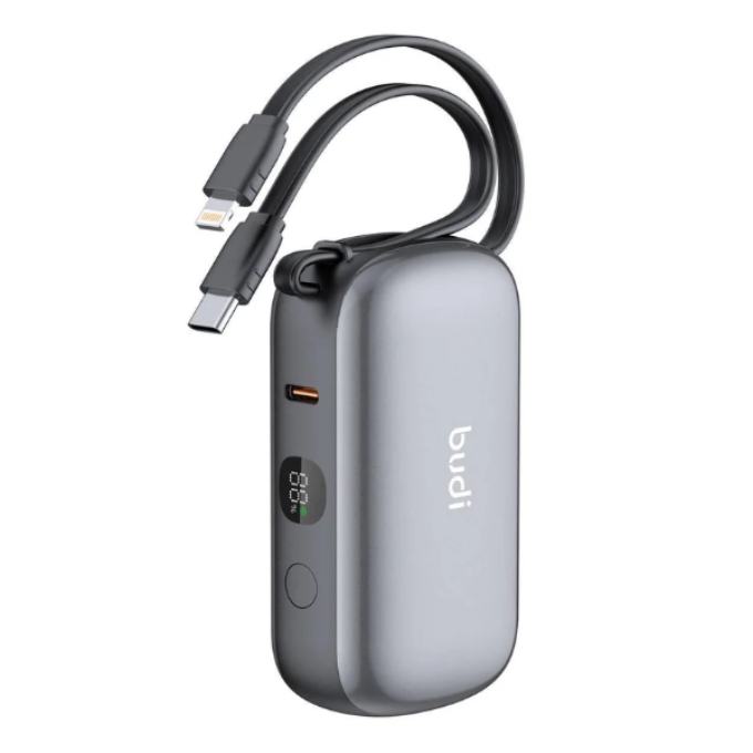 Power Bank with Built-in Cables 10000mAh